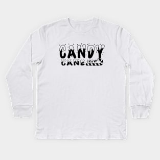 Candy Cane Crew Kids Long Sleeve T-Shirt